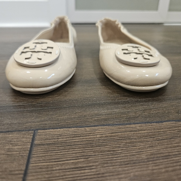 SOLD‼️NWOT Tory Burch Minnie Travel Ballet Flat, Nude Patent Leather - Picture 2 of 15